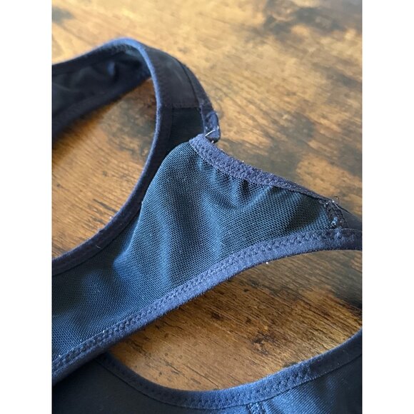 Nike Womens Black Sports Bra With White Swoosh Logo Small - Picture 8 of 11